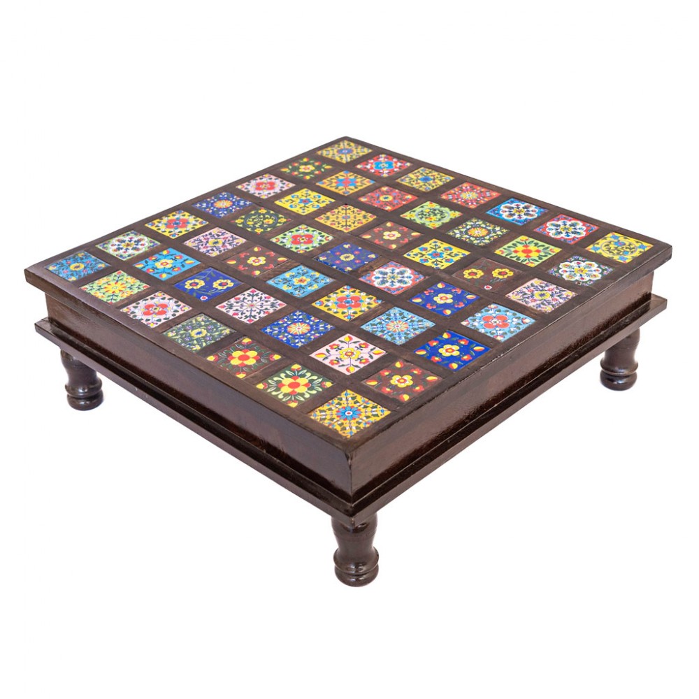 Wooden Tile Chowki