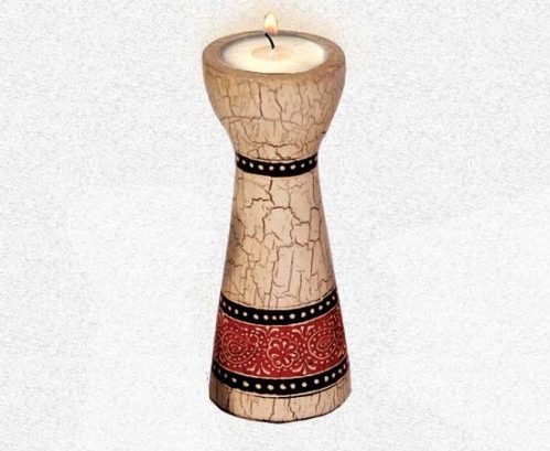 Candle Stand Floral / Taper Medium (Collection- Elegant Paisley)
