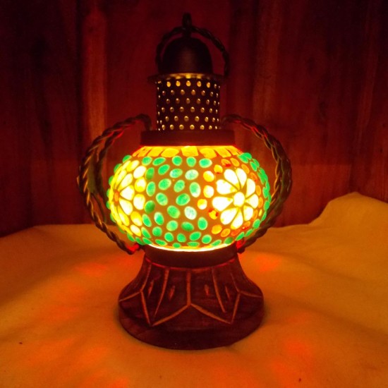 Glass Mosaic Handi Lamp