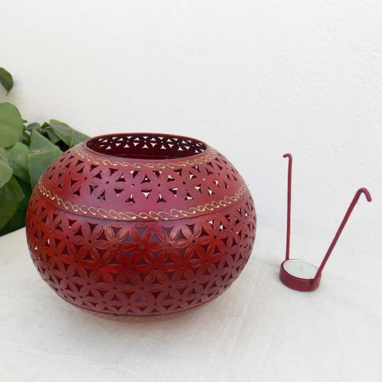 Handi Tea Light Votive (Dark Red)